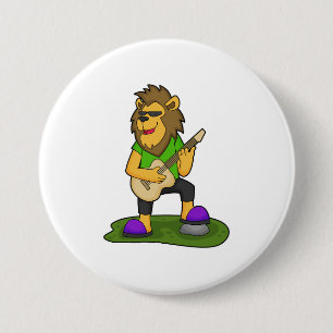Lejon Musician Guitar Music Knapp