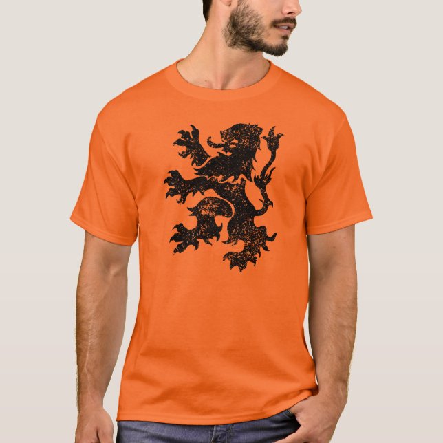 Lejon Nederländerna Tee Shirt (Framsida)