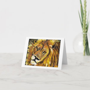Lejon notecard för Impressionist Kort