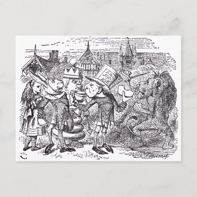 Lejon och enhetlig 1 vykort (Framsida)