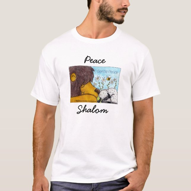 Lejon och Lamb Gentle Peace Tee Shirt (Framsida)