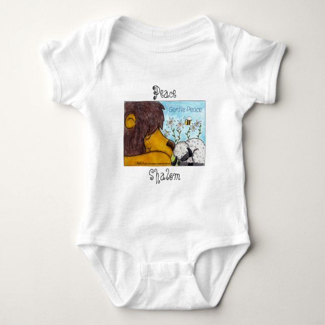 Lejon och Lamb Gentle Peace Tee Shirt (Framsida)