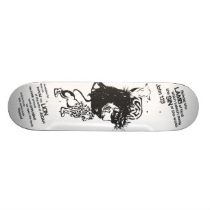 Lejon och LambSkateboard Old School Skateboard Bräda 18 Cm