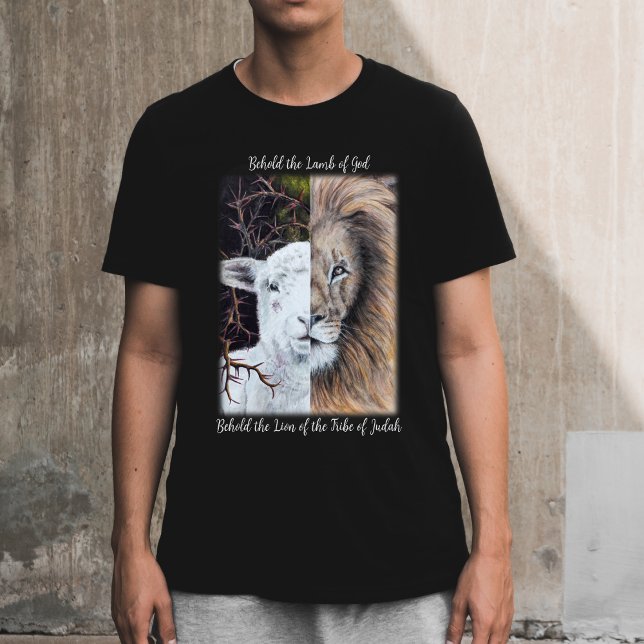 Lejon och lambsvart T-tröja T Shirt (Skapare uppladdad)