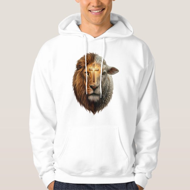 Lejon och lamm hoodie (Framsida)