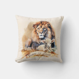 Lejon och lamm jul kudde