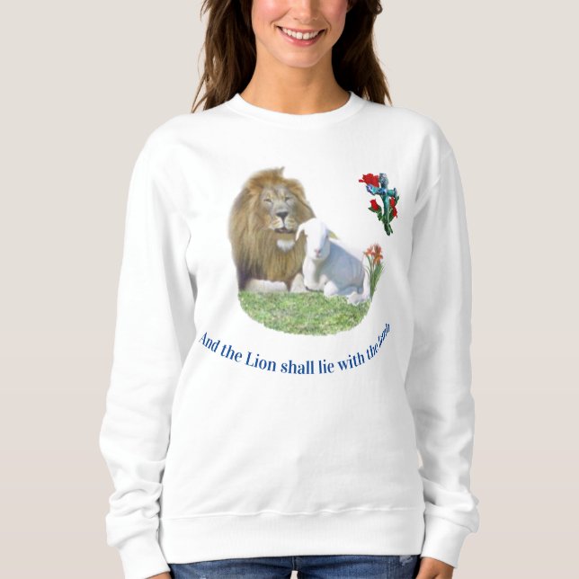 Lejon och lamm Kristet T-Shirt (Framsida)