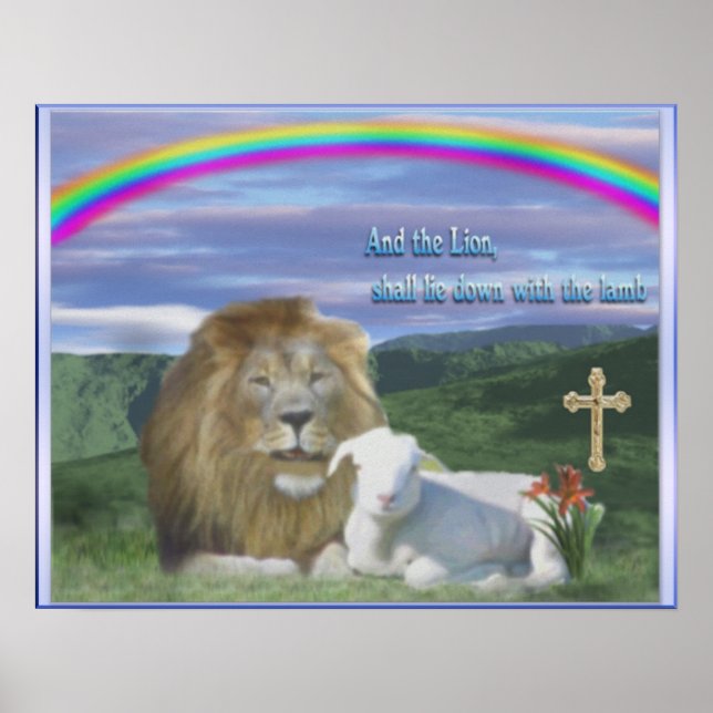 Lejon och lamm poster (Framsidan)