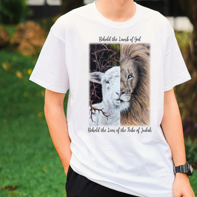 Lejon och lamm T-shirt (Skapare uppladdad)