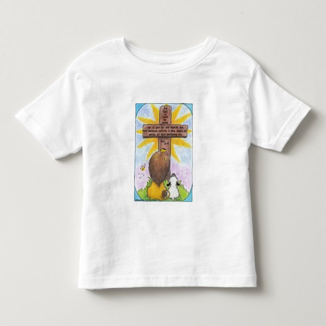 Lejon och lamm vid Kor T-shirt (Framsida)