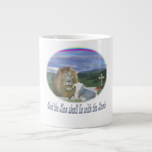Lejon och lammkristen jumbo mugg