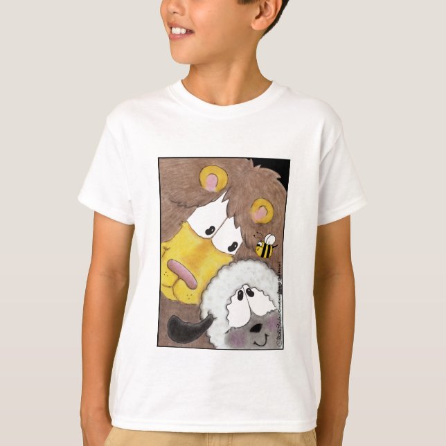 Lejon och lampa upp nära t-shirt (Framsida)