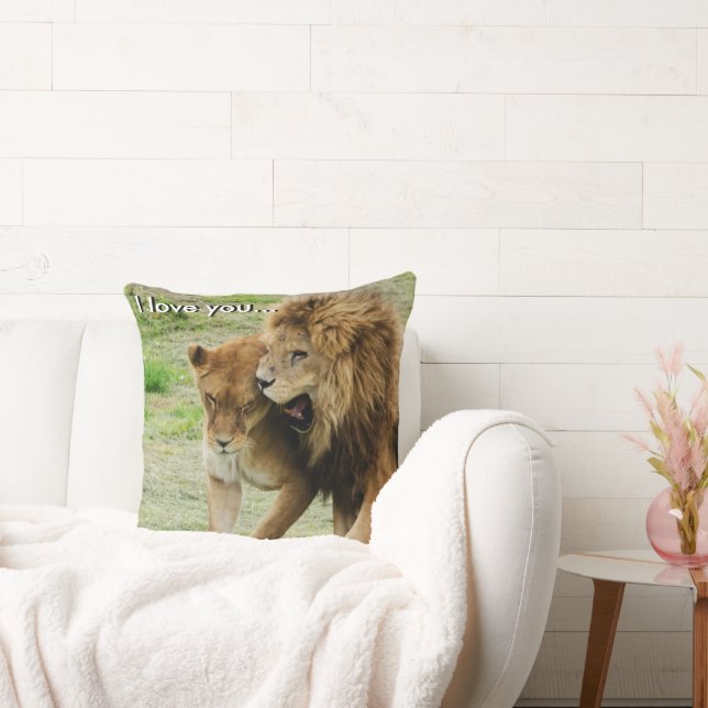 Lejon och lioness kudde (Soffa)