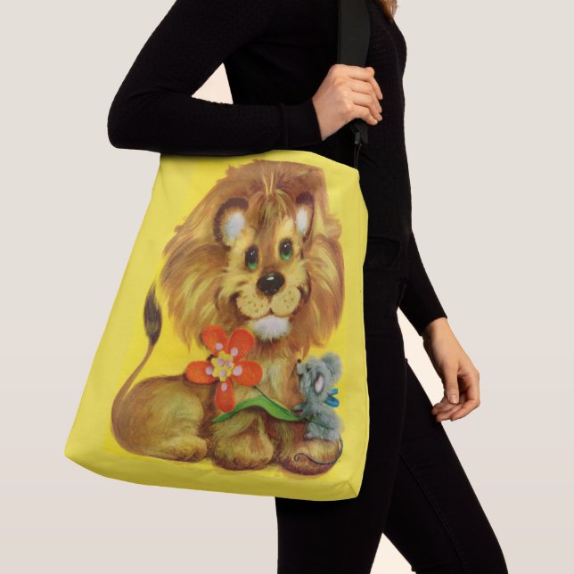 lejon och mus axelväska (Närbild)