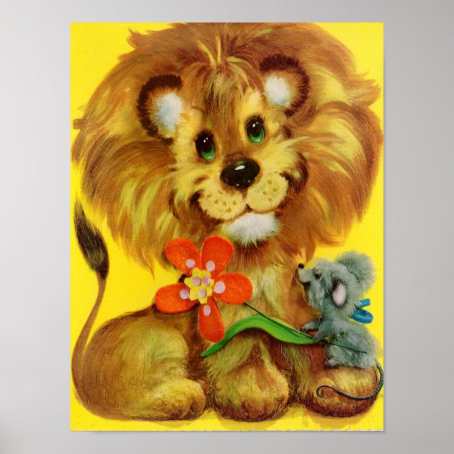 lejon och mus poster (Framsidan)