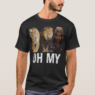 Lejon och tigrar och Bears Oh My Sitta tillsammans T Shirt