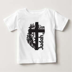 Lejon om Judah Bold Halva Lejona halva Kor Christi T Shirt