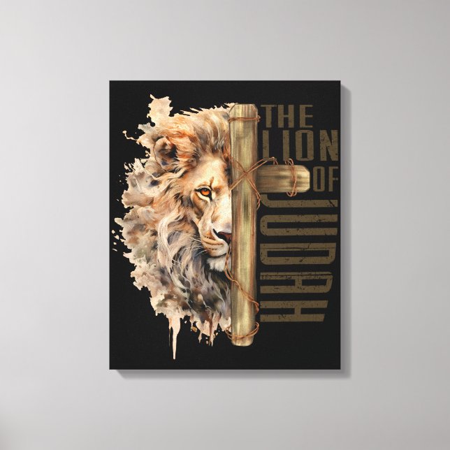 Lejon om Judah Canvas Art (Framsida)