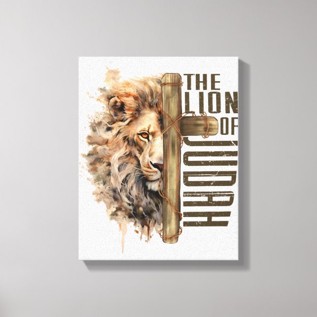 Lejon om Judah Canvas Art (Framsida)