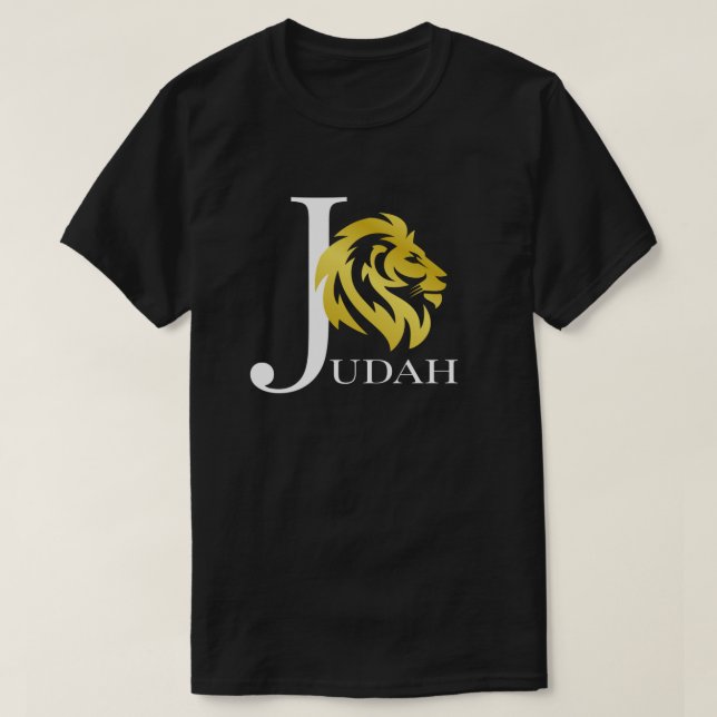 Lejon om Judah Christian Jesus Religiösa T Shirt (Design framsida)