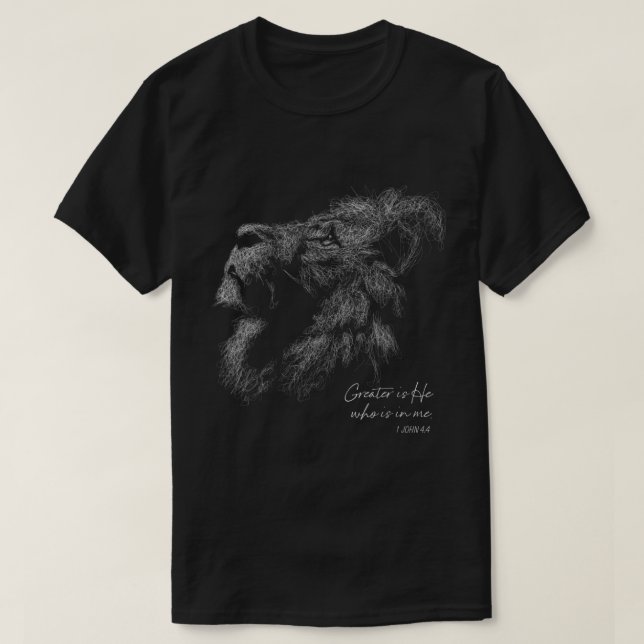 Lejon om Judah Christian T Shirt (Design framsida)