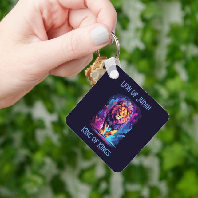 Lejon om Judah Faith Jesus Christian Gift Nyckelring (Hand)