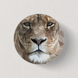 Lejon om Judah - Haile Selassie - Rastafari Button Knapp