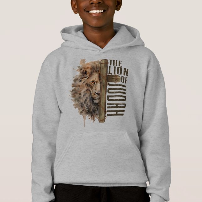 Lejon om Judah Hoodie T Shirt (Framsida)