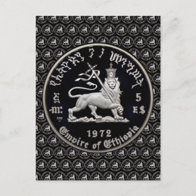 Lejon om Judah - Jah Rastafari - vykort (Framsida)