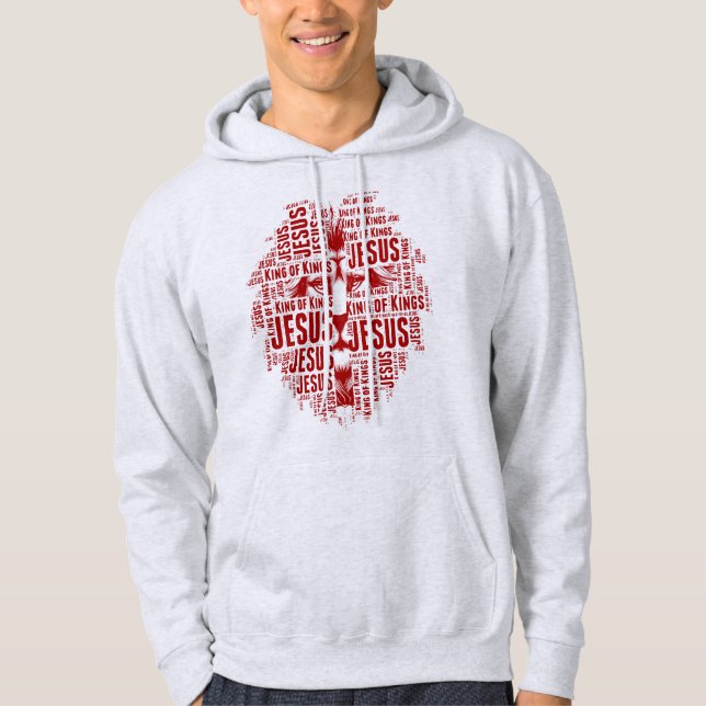Lejon om Judah, Jesus är Kung i Kung Hoodie (Framsida)