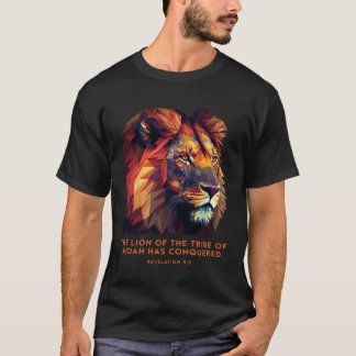Lejon om Judah Jesus Revelation Bible Verse Christ T Shirt