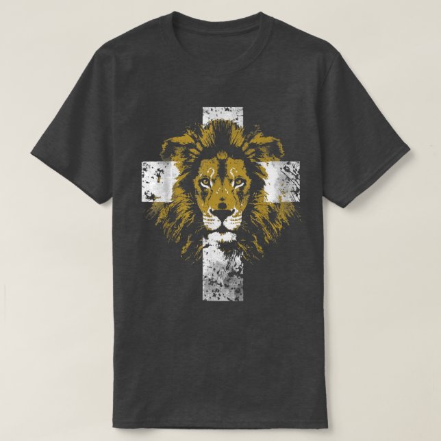 Lejon om Judah Kor Christian T Shirt (Design framsida)