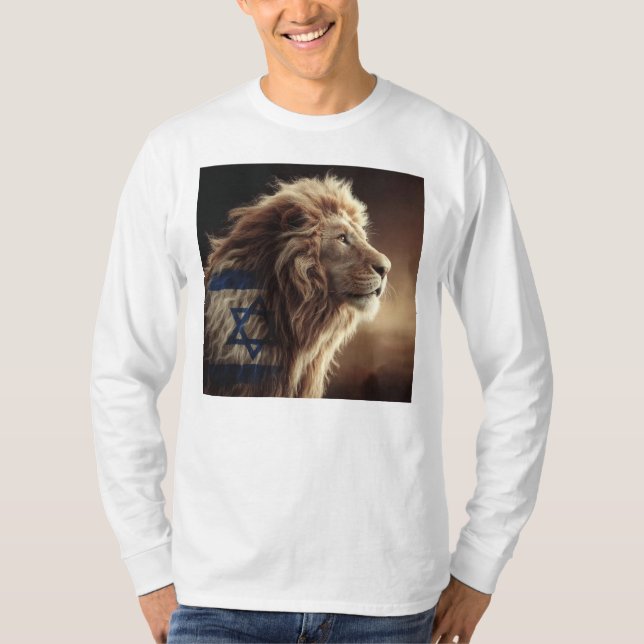 Lejon om Zion hoodie T Shirt (Framsida)