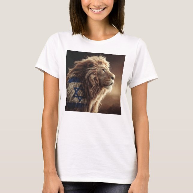 Lejon om Zion hoodie T Shirt (Framsida)
