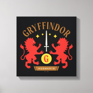 LEJON ordgrafik för GRYFFINDOR™-Dubbla Canvastryck