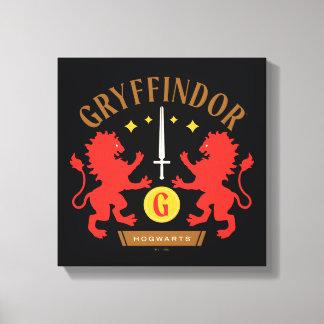 LEJON ordgrafik för GRYFFINDOR™-Dubbla Canvastryck