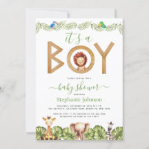 Lejon Pojke Babykalas Safari Djur Djungelblad