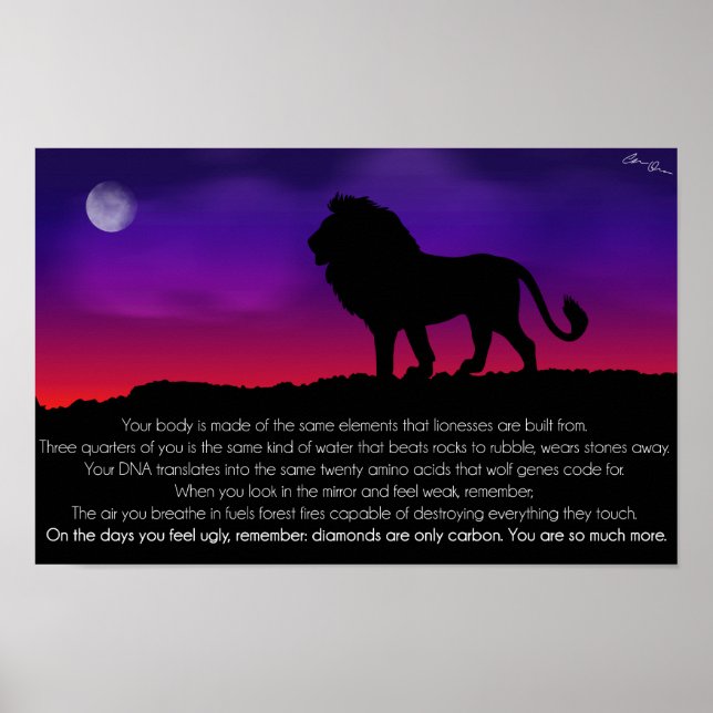 Lejon Poster (Framsidan)