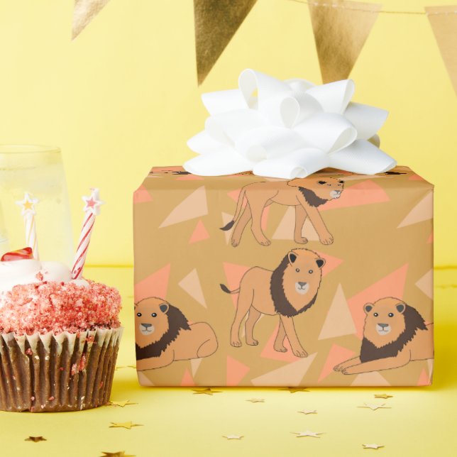 Lejon Presentpapper (Födelsedagsfest)