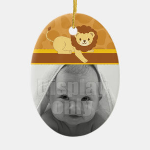 Lejon prydnad julgransprydnad keramik