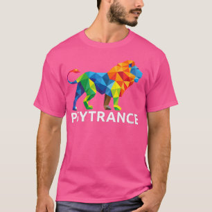 Lejon Psychedelic Music Rave Edm för kvinnor Psytr T Shirt