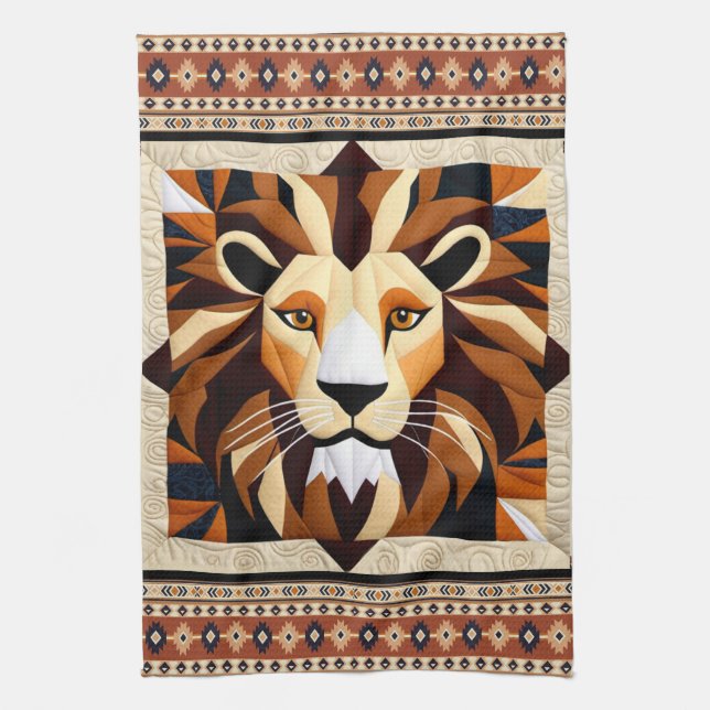 Lejon Quilt Kökshandduk (Vertikal)