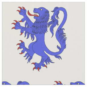 Lejon Rampant Azure Tyg