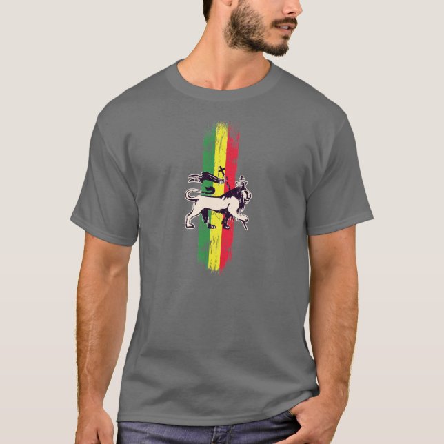 Lejon Reggaekung T-shirt (Framsida)