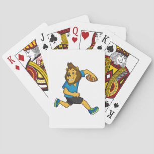 Lejon rugby-spelare casinokort