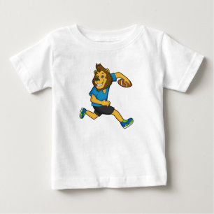Lejon rugby-spelare t shirt