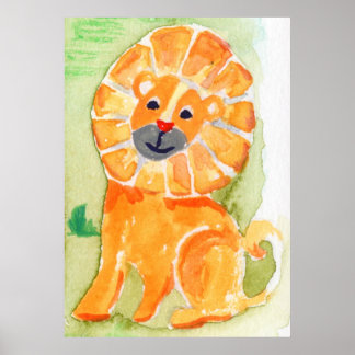 Lejon Safari Friend Poster