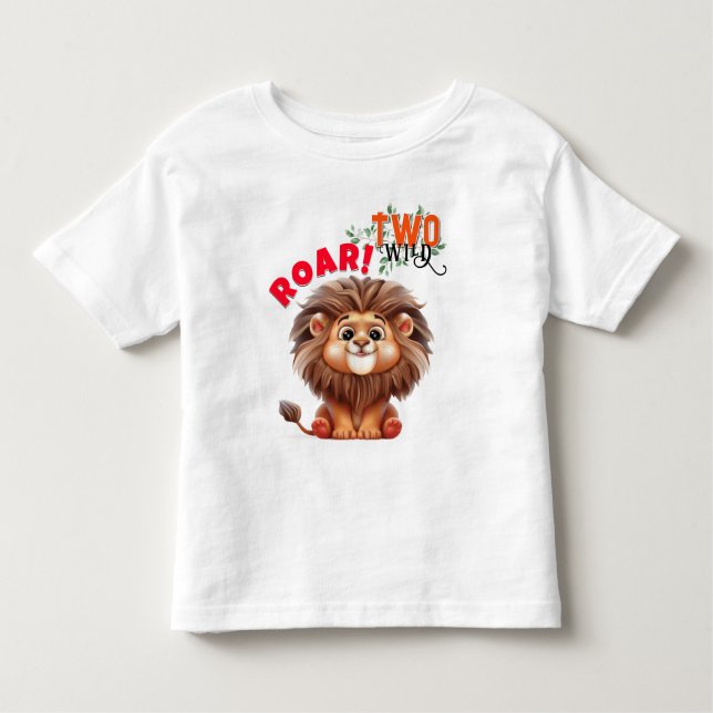 Lejon Safari Two Vild T-Shirt (Framsida)