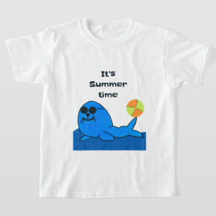Lejon säl under sommaren t shirt