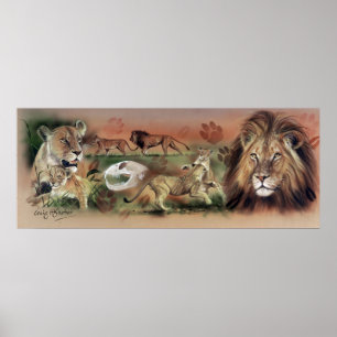 Lejon samlingsaffisch poster